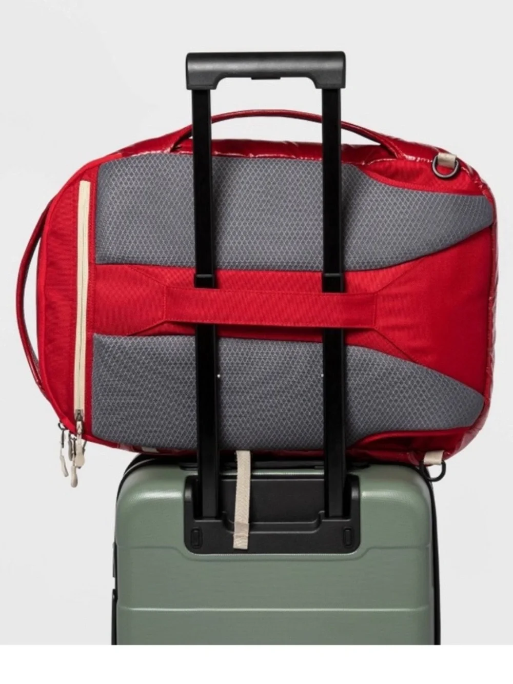 RARE 35L Adventure 20'' Travel Backpack Ripstop Red NWOT‎